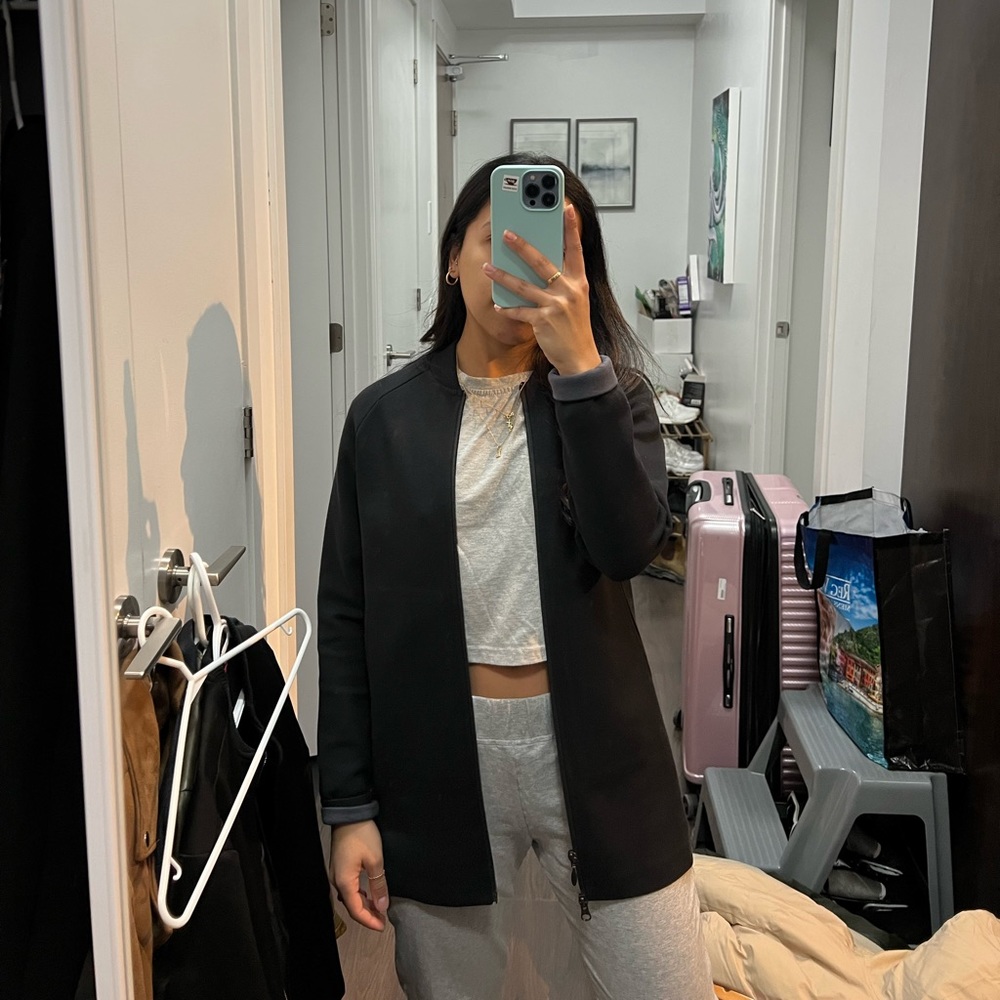 RYU longline bomber style jacket